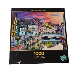 Buffalo Games Fairytale Village 1000 Piece Jigsaw Puzzle Colmar Alsace France